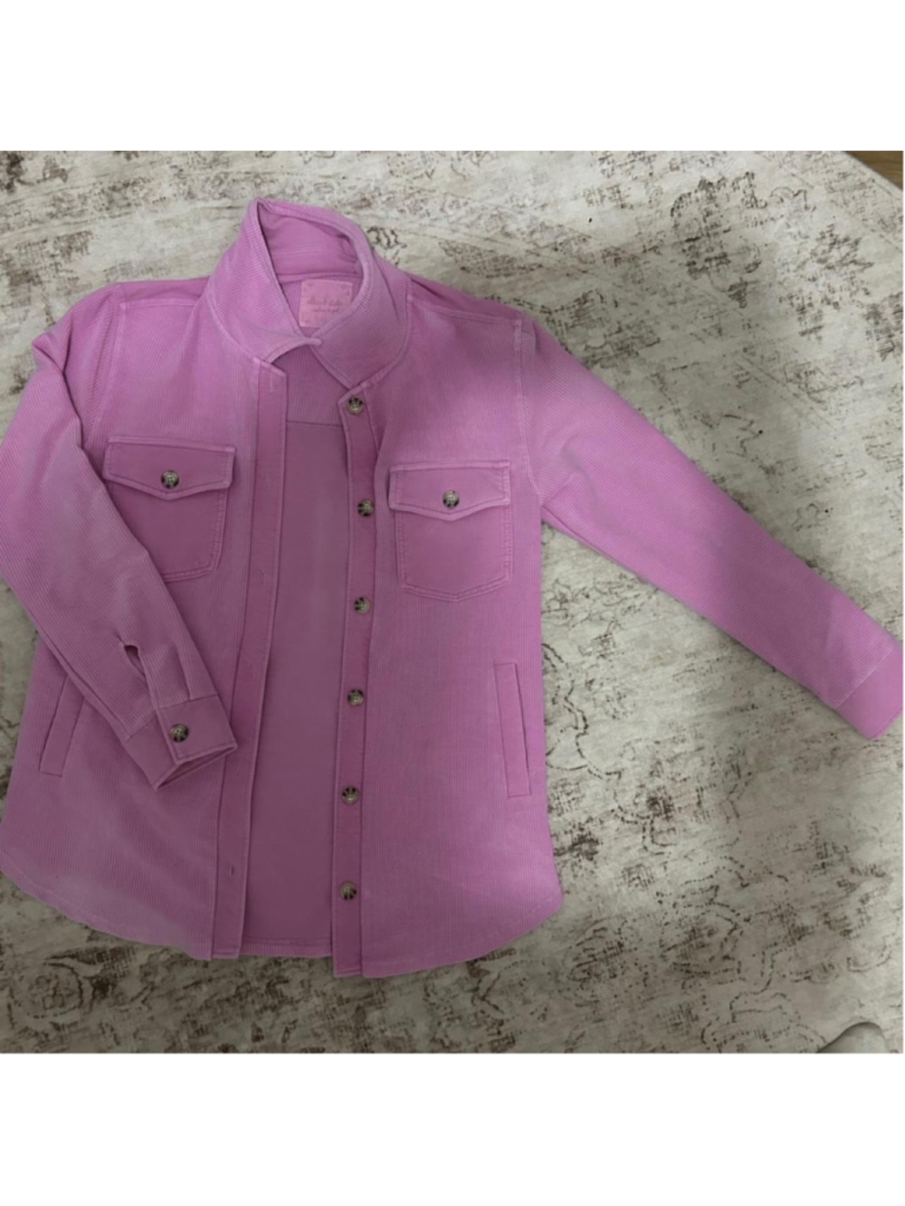 Pink oversized altard state corduroy button up size xs